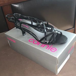 Connie Black Patent Kitten Heel Size 6.5